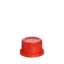The image shows a Menshen PP Threaded Closure 45 Chemical Closure. It is a white, circular, plastic cap designed for sealing chemical containers. The closure features a threaded design on its lower half, which allows it to be screwed securely onto the container. The top surface of the cap is flat with no visible markings or designs. The overall appearance is that of a sturdy and functional closure suitable for industrial or commercial use.
