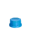 The image shows a Menshen PP Threaded Closure 45 Chemical Closure. It is a circular, plastic cap with a threaded design, allowing it to securely screw onto corresponding containers. The cap features a ridged edge, which provides grip for easy opening and closing. The color of the closure is a solid, opaque white.