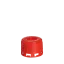 The image shows the MENSHEN PP Threaded Closure 32 Chemical Closure. This closure is a circular, white plastic cap with a ridged surface for easy grip. The top of the cap features a slightly raised, flat surface. The threading on the inside of the cap is designed to fit securely onto compatible containers, providing a tight seal. This type of closure is typically used for chemical containers to ensure safe and secure storage.