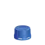 The image shows the Menshen PP Threaded Closure 40 Chemical Closure. This product features a white, circular, screw-on cap with a flat top and ridged sides for easy gripping. The closure appears to be made of polypropylene material and is designed to securely seal containers holding chemical substances.