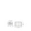 The image shows the MENSHEN PE Threaded Closure 13 Screw Closure. This product is a small, white, cylindrical plastic cap with ridges around the sides for easy grip. The top surface of the closure is flat and smooth, with a slightly raised edge around the perimeter. The closure is designed to be screwed onto a compatible container, providing a secure and airtight seal.