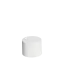 The image shows the MENSHEN PE Threaded Closure 22, a white plastic screw cap designed for secure sealing. The closure has a ridged exterior for easy grip and twisting. The top surface is smooth and flat, while the underside reveals threading that allows it to attach securely to compatible containers. This product is typically used for bottles and other packaging that requires a reliable seal.