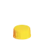 The image shows the Menshen PE Threaded Closure 25 Screw Closure. It is a small, cylindrical plastic cap designed for securing containers. The closure features a ridged outer surface for grip, a flat top, and a threaded inner section that allows it to be screwed onto a compatible container. The closure is primarily white in color. 