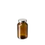 The image shows the Calaso 6.8oz Glass Jar GX320004-679 in the Juniper color. The jar is cylindrical with smooth, clear glass and features a wide mouth opening. The glass has a subtle green tint, characteristic of the Juniper color. The jar has a simple, clean design with no visible labels or markings.