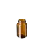 The image shows the Calaso 5.1oz Glass Jar GX320003-679 in Juniper color. The jar has a cylindrical shape with smooth, clear glass. It features a wide-mouth opening and a matching screw-on lid. The lid is flat and has a glossy finish, complementing the sleek and elegant design of the jar. This versatile container is suitable for various uses, from storing food items to organizing small household objects.