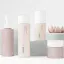 Mingdun Packaging 5oz/150ml PETG Cylinder Cosmetic Bottle with Orifice Reducer & Flush Overcap