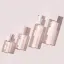 Mingdun Packaging 1.7oz/50ml PETG Square Bottle with Dropper or Serum Pump & Flush Overcap, 18mm Neck