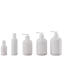 Mingdun Packaging 5oz/150ml PETG Cosmo Round Cosmetic Bottle with 20mm Neck & Decorative Molded Horizontal Bands