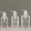 Mingdun Packaging 10oz/300ml PETG Round Squat Cosmetic Bottle with 24mm Neck & Decorative Molded Horizontal Bands