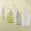 Mingdun Packaging 17oz/500ml PETG Round Squat Cosmetic Bottle with 28mm Neck & Decorative Molded Horizontal Bands