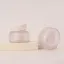 Mingdun Packaging 1.7oz/50ml Glass-Like PETG Round Premium Skincare Jar with Disc Liner & Stepped Cap
