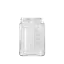 VPET USA 64oz / 1.9L 110-400 PET Plastic Pinch Grip Square Wide-Mouth Jar