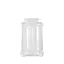 VPET USA 22oz / 651ml 63-400 PET Plastic Square Jar with Recessed Label Panel