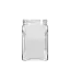 VPET USA 71oz / 2.1L 110-400 PET Plastic Pinch Grip Square Wide-Mouth Jar with Recessed Label Panel