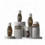 Mingdun Packaging 5.1oz/150ml 20-400 PETG Bowling Pin Silhouette Cosmetic Bottle with Rounded Overcap