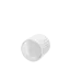 The image shows the Calaso PP Dropper DIN18, a small, clear plastic dropper bottle. The dropper has a white, ribbed screw cap with a pointed tip that is designed for precise dispensing of liquids. The bottle itself is cylindrical and transparent, allowing the contents to be visible. The overall design is simple and functional, suitable for dispensing small amounts of liquid in various applications.