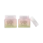 Likun Packaging Refillable 1.7oz /50ml Glass Square Jar with Straight Sided Closure