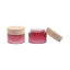 Likun Packaging 1.0oz /30ml Glass Straight Sided Jar with Flush Straight Sided Bamboo Closure