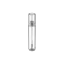 Shinhan C.M 0.2oz /6ml PETG Cylinder Clear Lip Gloss Tube with Rounded Cap and Doe-Foot Applicator