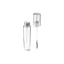 Shinhan C.M 0.2oz /6ml PETG Clear Tapered Cylinder Lip Gloss Tube with Doe-Foot Applicator