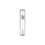 Shinhan C.M 0.2oz /6ml PETG Clear Cylinder Lip Gloss Tube with Customizable Doe-Foot Applicator