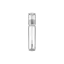 Shinhan C.M 0.1oz /3ml PETG Clear Cylinder Lip Gloss Tube with Rounded Body, Straight Cap, and Customizable Doe-Foot Applicator