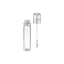 Shinhan C.M 0.1oz /3ml PETG Clear Cylinder Lip Gloss Tube with Rounded Body, Straight Cap, and Customizable Doe-Foot Applicator