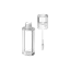 Shinhan C.M 0.2oz /6ml PETG Cylinder Lip Gloss and Concealer Tube with Stepped Cap and Customizable Wand Applicator