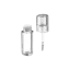 Shinhan C.M 0.2oz /6ml PETG Clear Cylinder Lip Gloss Tube with Domed Cap and Customizable Doe-Foot Applicator