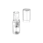 Shinhan C.M 0.1oz /3ml PETG Clear Cylinder Lipstick