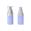 WWP Beauty 0.5oz/15ml PP Airless Pump Bottle with Tiered Silver Pump Collar & Clear Overcap