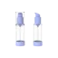 WWP Beauty 1oz/30ml PETG Airless Bottle with Clear Body & Flush Fit Clear Overcap
