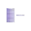 Choebe Group 3-Pan Rectangular ABS Compact with Clear Top