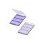 Choebe Group 3-Pan Rectangular ABS Compact with Clear Top