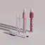 Choebe Group 0.2oz/6ml PETG Cylinder 2-in-1 Lip Gloss/Concealer Tube with Flocked Doe Foot Applicator