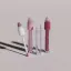 Choebe Group 0.2oz/6ml PETG Cylinder 2-in-1 Lip Gloss/Concealer Tube with Flocked Doe Foot Applicator