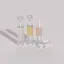 Choebe Group 0.2oz /4.8ml PETG Round Dual Ended Lip Gloss Tube