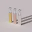 Choebe Group 0.2oz /5.5ml PETG Round Dual Ended Lip Stick and Lip Gloss