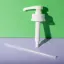UKPACK Tamper Evident Ribbed 43-410 Food Grade PP Long Nozzle Dispensing Pump for High Viscosity Liquids 8cc Output