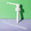 UKPACK Ribbed 38-410 Food Grade PP Long Nozzle Dispensing Pump for Condiments, 10cc High-Viscosity Output