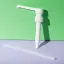UKPACK Ribbed 28-410 Food Grade PP Dispensing Pump for High Viscosity Liquids 10cc Output
