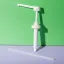 UKPACK Ribbed 38-400 Food Grade PP Dispensing Pump for High Viscosity Liquids 8cc Output