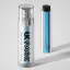 UKPACK 1.7oz/50ml Glass Refillable Cylinder Airless Pump Bottle