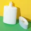 UKPACK 1.7oz/50ml Round HDPE Tottle with Ridged Cap