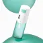 UKPACK 6.8oz/200ml PET Cylinder Make Up Remover Press Bottle with Well Pump and Hinged Cap - 0.5cc Dosage