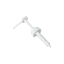 UKPACK Tamper Evident Ribbed 54-410 Food Grade PP Dispensing Pump for High Viscosity Liquids 30cc Output
