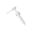 UKPACK Tamper Evident Ribbed 43-410 Food Grade PP Dispensing Pump for High Viscosity Liquids 15cc Output