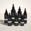 Idealpak 2.7oz/80ml Mini 20-400 PET Cylinder Bottle with Ribbed PP Twist Open Nozzle Applicator for Scalp Treatments