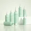 Idealpak 2.7oz/80ml Mini 20-400 PET Cylinder Bottle with Ribbed PP Twist Open Nozzle Applicator for Scalp Treatments