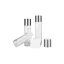 Keyuan Packaging 5.1oz/150ml 24-400 PET Cylinder Skincare Bottle with Flush ABS Toner Cap and Orifice Reducer